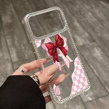 Pensamientos Rosas DulcesSet with diamonds, suitable for  16, 17 Pro Max, 16, 15 Pro, 14 Plus, 13, 12 Pro, 11 Pro Max, X, XS Max, suitable for all, and the perfect gift for friends and family during Christmas, Halloween and other holidays. - transparente - Ver 5