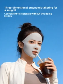 Elegant Breathable Sun Protection Face Mask, Solid Color, Elastic Fit Suitable For Summer Cycling And Daily Outings - Hand Wash Or Dry Clean, UV Protection, Face Mask, Mother's Day Gift - Multicolor - View 4