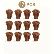 12pcs Suitable For 105/128 Hole Seedling Tray Substrate Blocks, Clone Transplant Plants & Flowers, Gardening Seedling, Hydroponics Supplies - A - View 8