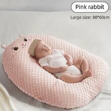 1 chiếc nôi em bé hoạt hình, gối nghiêng cho trẻ sơ sinh, giường em bé đa chức năng, gối nghiêng chống nôn, vỏ bọc có thể tháo rời - Nhiều màu - Xem 9
