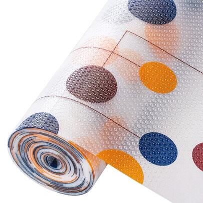 1 Roll Of EVA Kitchen Cabinet Liner, Size 11.8x59 Inches, Non-Stick Durable Washable, Oil-Resistant And Cuttable, Suitable For Cabinets, Drawers, Countertops, And Wardrobe Shelf Liners.