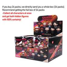 1pc Netflix Stranger Things Officially Licensed Cartoon Mystery Gift Pack Collectible 3D Character Figure Bag Clip Pendant Keychain Backpack Decoration Random Style - Multicolor - View 6