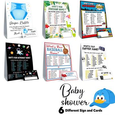 Bộ trò chơi "Tên bạn là gì trong bóng chày?" gồm 51 món, 1 bảng hiệu trò chơi và 50 nhãn dán tên, trò chơi tiệc tùng chủ đề bóng chày, trò chơi sinh nhật cho người lớn, đồ trang trí hoạt động bóng chày.