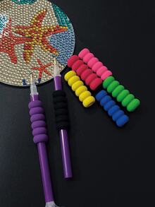 7件套钻石画海绵笔套/海绵握笔套/护指防滑防茧笔套，适用于钻石画点画，缓解疲劳 - 套裝 - 查看 1