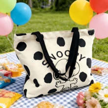 SNOOPY 1个卡通印花帆布包，非常适合日常旅行、旅游、学校课堂收纳，也可作为返校季、生日或节日礼物。 - 彩色 - 查看 6