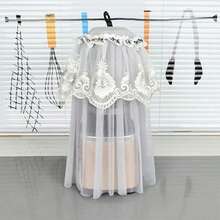 Cubierta de encaje nueva para licuadora, cubierta para exprimidor, cubierta contra el polvo de estilo europeo para el hogar y la cocina para la máquina de hacer leche de soja - Hollow Out - Ver 5