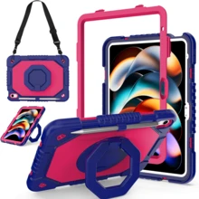 1pc 3-In-1 Anti-Drop Design, Adjustable Shoulder Strap, PC+Silicone Material, 360° Rotatable Handgrip Stand, Sturdy Protective Case Suitable Compatible With Ipad 11th (A16) 2025, 10th 2022, Galaxy Tab A11+ 2025/A9 Plus, Fashionable And Ideal For Gifts And Awards. - Multicolor - View 48