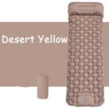 Colchoneta inflable para acampar al aire libre con almohada, colchón de aire ultraligero con bomba incorporada, cama de aire ligera para senderismo, esterilla plegable para picnic, esterilla de playa, almohada inflable para siesta, almohada inflable para coche, colchoneta inflable para pijamada de Navidad - Multicolor - Ver 13