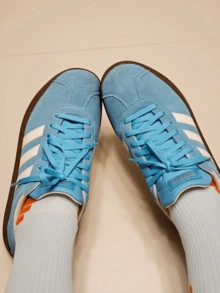 adidas VL COURT 2.0 Vl Classic 舒適休閒 低筒 板鞋 男女同款 藍白色 - 藍白色 - 查看 10