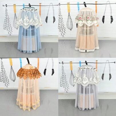 Cubierta de encaje nueva para licuadora, cubierta para exprimidor, cubierta contra el polvo de estilo europeo para el hogar y la cocina para la máquina de hacer leche de soja