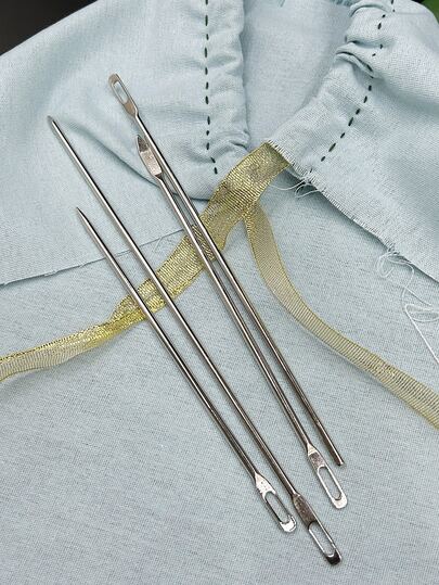 1 Set (1 Piece) Elastic Band Threader Tool, Pants Waistband Drawstring Threader, Sewing Accessories For Home Use