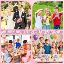 6/12/24/36pcs Children Bubble Wands Toy, Holiday Wedding Party Creative Flower Heart Star Bubble Blower Wands, Portable Mini Bubble Stick Outdoor Toy, Christmas Decor, Bubble Soap Bottle Party Supplies (Excluding Bubble Film & Empty Bottle) - Multicolor - View 4