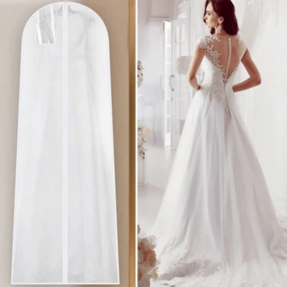 1 pieza Bolsa transparente para cubrir prendas, disponible en 5 tamaños, adecuada para colgar ropa y almacenar - Bolsa con cremallera para trajes y vestidos - Bolsa de almacenamiento transparente para ropa - Protege y organiza tu armario, organizador de almacenamiento, esencial para viajes