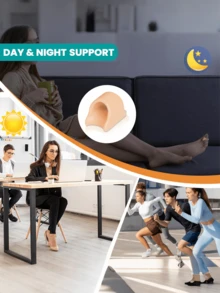 Soft Touch Silicone Toe Separator, Reusable Toe Spreader - Multicolor - View 5