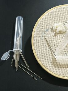 20支尖头绣花针，5.1厘米圆头丝带绣针，十字绣针和手缝针 - 手縫針 - 查看 2