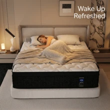 MRH 10" 12" 14" Memory Foam Hybrid Mattress Twin Full Queen King Size Boxed Bed Medium Firm Soft Comfortable Sweet Night Sleep Modern Home Bedroom Furniture - 12 inch(30cm) - Xem 1
