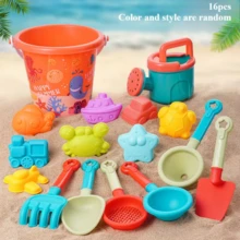 Kids Beach Toys Set, Suitable For Water Play, Sand Digging, Shovels, Beach Buckets, Perfect Summer Gift For Children, Party Supplies, Random Colors And Styles - Multicolor - View 12