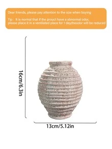 1个6.3英寸复古粗面陶瓷花瓶，经典家居装饰手工仿古花瓶，适合室内插花，复古手工家居装饰玻璃花瓶 - A - 查看 8