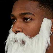 1 bộ râu giả, phụ kiện râu thật, thích hợp cho các bữa tiệc, lễ hội, phụ kiện trang phục người lớn. - râu - Xem 4