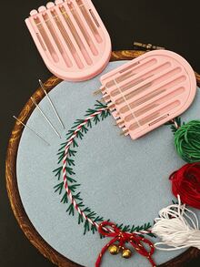 20pcs Pink Box Gold Tail Needles - Hand Sewing Needles, Embroidery Needles, Cross Stitch Needles, Quilting Needles, Steel Needles, Large And Small Size Hand Sewing Needles - Hand Sewing Needle - View 3