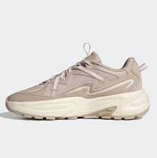 阿迪达斯新款耐穿舒适男女通用日常健身通勤运动鞋，OZWAVE SURGE 2.0 轻便户外复古厚底运动鞋，浅棕色复古配色，推荐热销款 JQ9251 - 淺褐色 - 查看 2