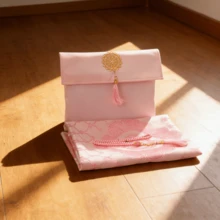 70*110cm Portable Prayer Bead Blanket, Silk Carrying Case Set, Travel Rug Mat Set - 1PC - View 18