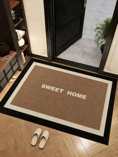 1 pieza Felpudo de bienvenida rojo, auspicios y festivo, felpudo, alfombra pequeña, alfombra de entrada, alfombra, felpudo de exterior, alfombra de cocina, decoración del hogar, felpudo de puerta principal, alfombra pequeña de área, felpudo de exterior, decoración del hogar, alfombra de área, alfombra de jardín, alfombra lavable