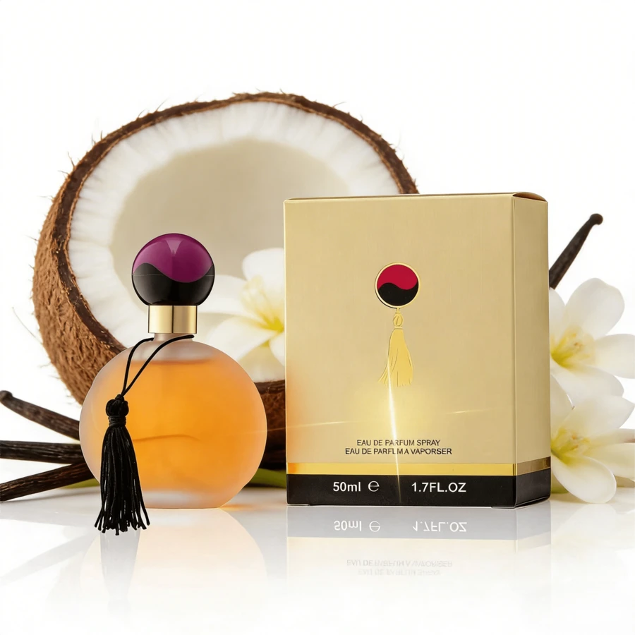 A Luxurious Fragrance From Afar, A Rich And Layered Scent Of Coconut, Ylang-Ylang, And Peach, With A Long-Lasting And Elegant Aroma. - vui tươi - Xem 1