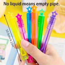 6/12/24/48支装随机迷你试管泡泡水便携式泡泡棒不易碎泡泡玩具（空管，不含泡泡液） - 彩色 - 查看 6