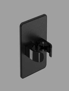 Soporte autoadhesivo para cepillo de pelo - Estante de pared para peines montado en el baño, Estante de almacenamiento de cepillos de pelo de plástico adecuado para cepillos de cerdas suaves, rizadores y pinzas para el cabello, Organizador de tocador sin taladro, Accesorio de baño que ahorra espacio - Multicolor - Ver 7