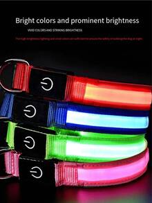 1pc LED Multi-Color Luminous Necklace, 13 Lighting Modes/Chasing Rainbow Mode/Type-C Charging - Multicolor - View 11