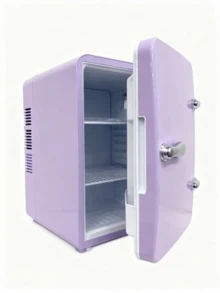 1，ポータブルミニ冷蔵庫は、食品、化粧品、その他の冷蔵が必要なアイテムの保管に、家庭や車内での使用に適しています。 - バイオレットパープル - チェックする 4