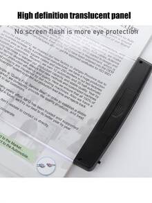 1pc Eye-Protecting Reading Light, LED Flat Reading Lamp, Multi-Function Student Study Non-Glare Reading Light, High Definition Bright Drawing Board, No Flicker More Eye-Friendly, Bedside Bedroom Glasses, Night Reading Light, Small Area Illumination, Won't Affect Others (3 Batteries Needed, Not Included) - Battery-free Model - View 8