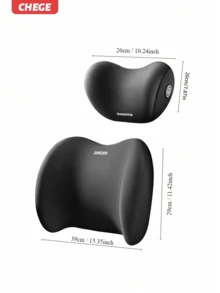 1个装汽车头枕颈枕 - 四季通用汽车颈部支撑枕一对，汽车座椅腰部支撑垫套装，汽车枕头，汽车配件，完美的生日礼物，送给朋友、家人、同事的节日礼物 - 彩色 - 查看 3