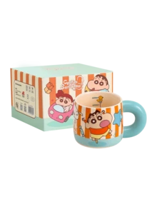 CRAYON SHINCHAN Cốc sứ Crayon Shin-Chan 460ml mới có vạch chia dung tích, cốc uống nước/sáng thời trang dùng trong gia đình. - Nhiều màu - Xem 9