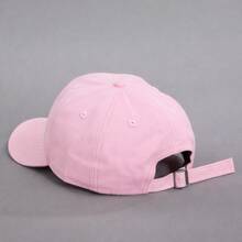 Women's Baseball Cap With The Phrase "Gorgeous And Tanned" Curved Brim Hat, Adjustable, Basic, Vintage Style, Classic Casual, Everyday Wear, Premium Fabric, Perfect For Outings, Sun, Heat, Vacation, And The Beach - 淺粉色 - 查看 3
