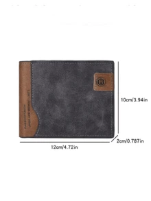 1 chiếc ví nam khắc tên/chữ cái cá nhân hóa - Ví đựng tiền dung tích lớn, thích hợp làm quà tặng Giáng sinh, Ngày Valentine và Ngày của Cha - Ví đựng tiền mặt và thẻ bền chắc, được cá nhân hóa. - Nhiều màu - Xem 4