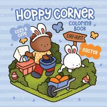 1pc HOPPY CORNER Cute & Cozy Coloring Book: 40 Pages Adorable Easter Bunny & Bear Illustrations, 190g Thick Paper, Perfect For Spring & Easter Relaxation & Mother's Day Gift - Happy Corner - View 12