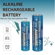 Pilas alcalinas AA/AAA de 1,5V, recargables, de alta capacidad y larga duración para dispositivos electrónicos diarios - Ver 4