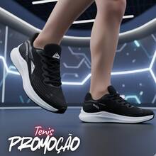 Women's Lightweight And Comfortable Athletic Sneakers For Running And Gym - Đen/Trắng - Xem 4