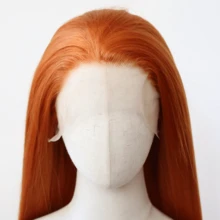 ZigZag Hair 24英寸Yaki直发#613金色蕾丝前假发，耐热合成纤维，自然发际线，适合日常佩戴、派对和节日场合。 - 彩色 - 查看 3