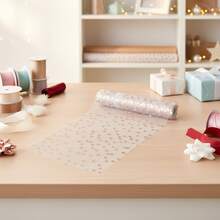 Mantel desechable con estampado de lunares, mantel desechable de color oro rosa metálico para fiesta, Navidad - Oro rosa - Ver 4