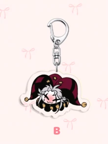 1pc Acrylic Bizarre Circus Clown Keychain, Cute Anime Character Pendant, Anime The Freak Circus Keychain,Mobile Phone Charm & Phone Chain, Bag Accessory, Creative Fans Gift, Protective Film On Both Sides - Multicolor - View 4