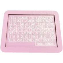 1个带数字计数器的木制存钱罐，成人目标储蓄计划硬币盒，可容纳高达10,000美元的硬币，是送给朋友的理想礼物，高品质木制储蓄容器 - 粉紅色 - 查看 6