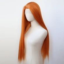 ZigZag Hair 24英寸Yaki直发#613金色蕾丝前假发，耐热合成纤维，自然发际线，适合日常佩戴、派对和节日场合。 - 彩色 - 查看 5