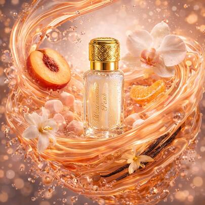 Fragrance World Dubai Flower Marshmallow Peach 12ml Eau De Parfum For Women