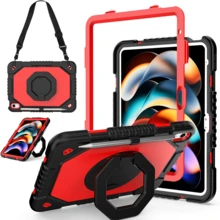 1pc 3-In-1 Anti-Drop Design, Adjustable Shoulder Strap, PC+Silicone Material, 360° Rotatable Handgrip Stand, Sturdy Protective Case Suitable Compatible With Ipad 11th (A16) 2025, 10th 2022, Galaxy Tab A11+ 2025/A9 Plus, Fashionable And Ideal For Gifts And Awards. - Multicolor - View 78