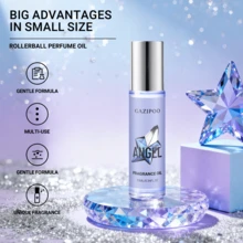 蓝色五角星天使之心优雅香氛，持久清新，美食东方香调，融合柠檬、橙子、琥珀和檀香，提升自信与魅力，星形设计象征我的心，适合作为情人节和节日礼物。 - 藍星-10ml - 查看 3