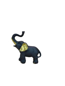 一件艺术树脂大象雕塑——时尚家居装饰，适用于桌面、壁炉架和书架。这款寓意吉祥的大象雕塑采用鲜艳的色彩对比和金色耳朵细节设计，能为您的家带来正能量。它适合摆放在卧室梳妆台、餐桌或接待区，兼具艺术性和寓意，是任何室内风格的点睛之笔。 - A - 查看 13