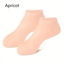 1 pereche de șosete hidratante din silicon pentru picioare uscate și crăpate, șosete hidratante, șosete hidratante antiderapante cu călcâi, șosete exfoliante hidratante din silicon, îngroșate, noi, îmbunătățite, șosete hidratante cu gel SPA, îngrijirea picioarelor după pedichiură, potrivite pentru picioare feminine uscate și crăpate, șosete ultra-elastice pentru îngrijirea picioarelor, ajută la înmuierea picioarelor, un cadou minunat pentru Ziua Mamei, Crăciun sau Ramadan - multicolor - Vizualizare 15
